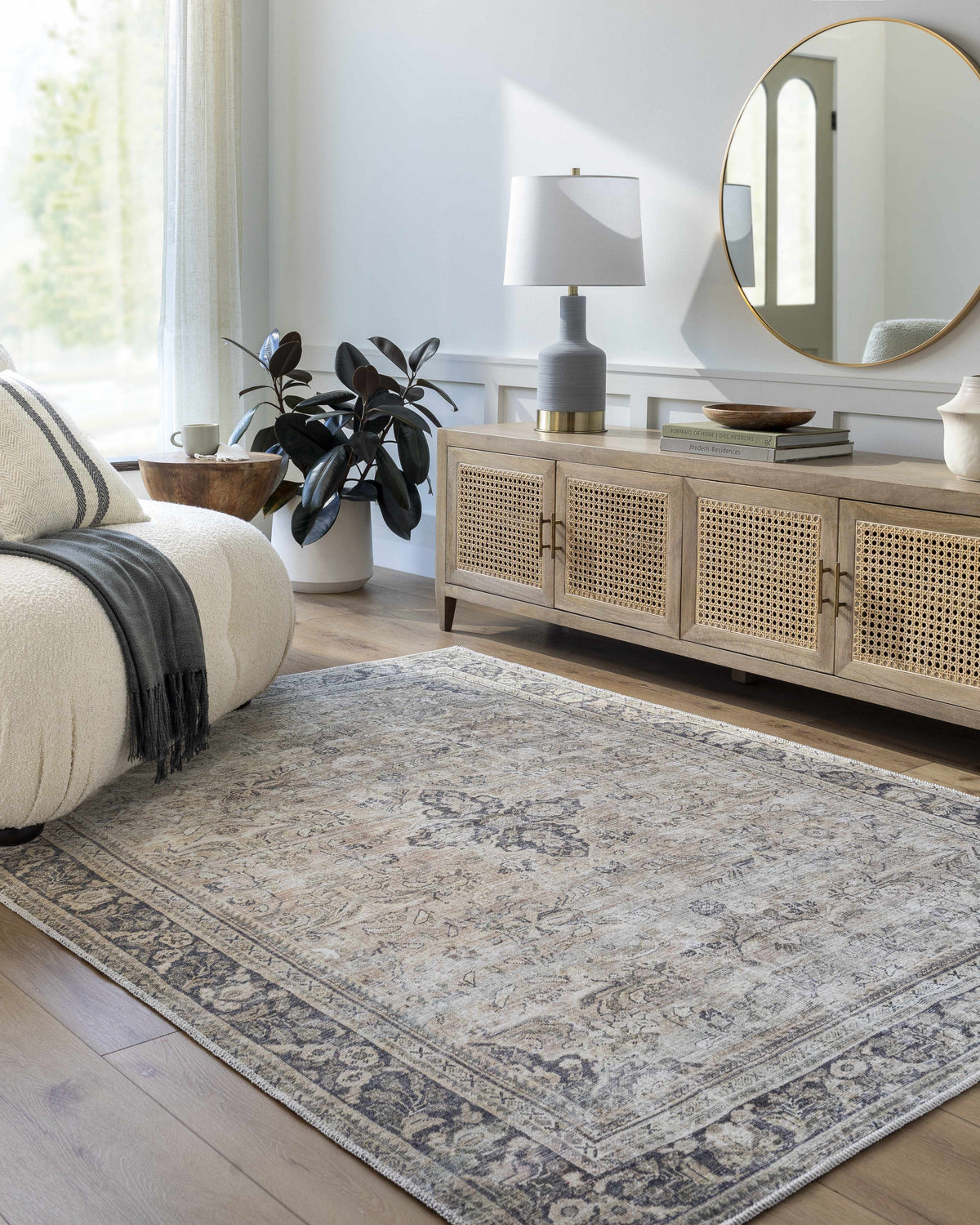 Darling Machine Woven Becki Owens x LIVABLISS BODA-2304 Washable Area Rug