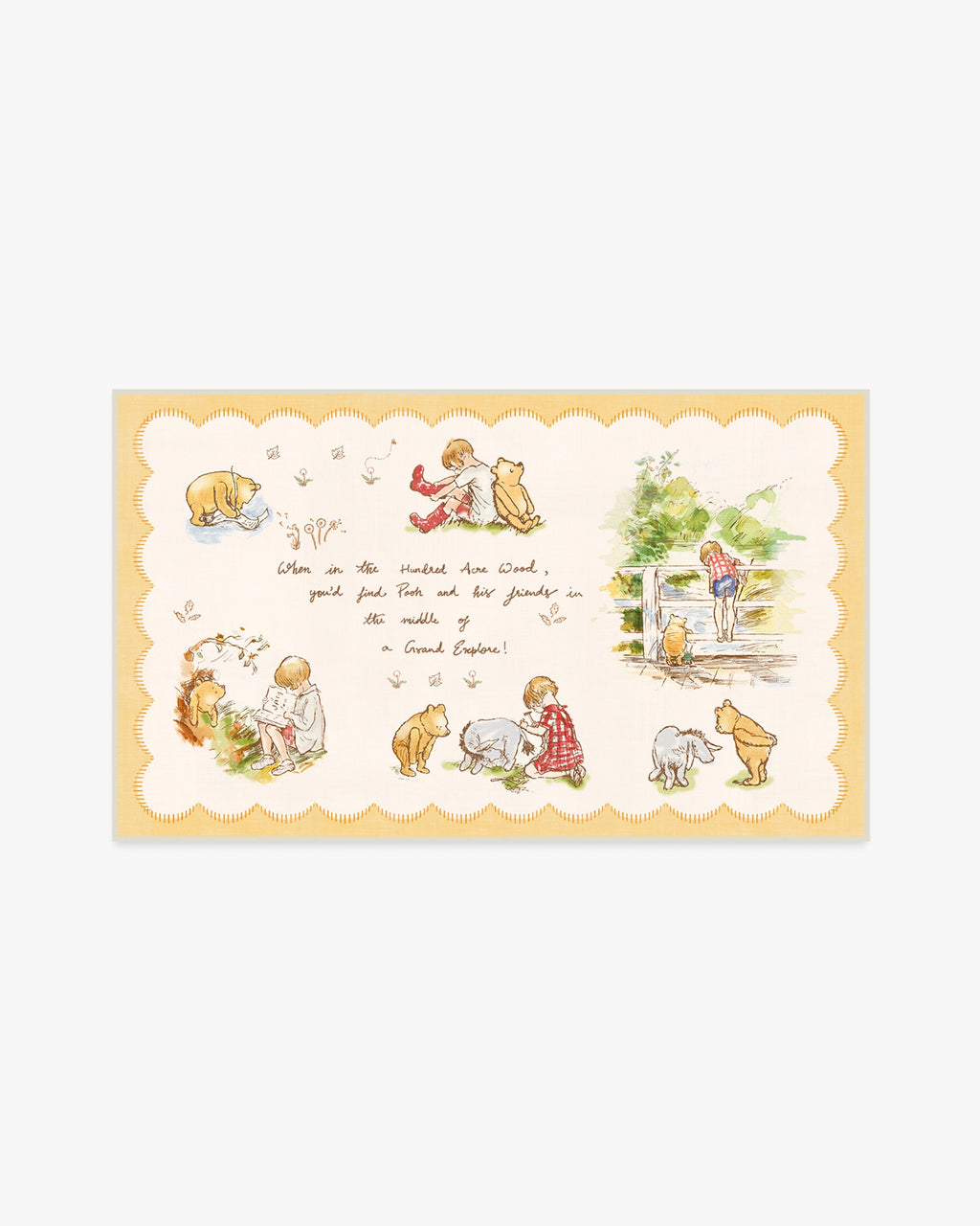 A Grand Explore Yellow Flatwoven Rug