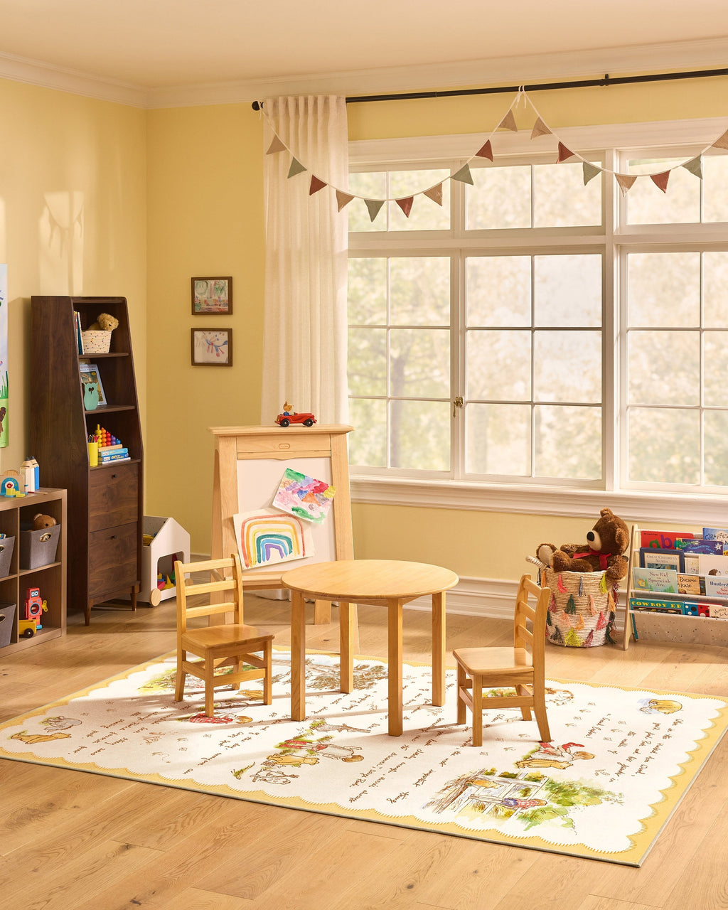 A Grand Explore Yellow Flatwoven Rug