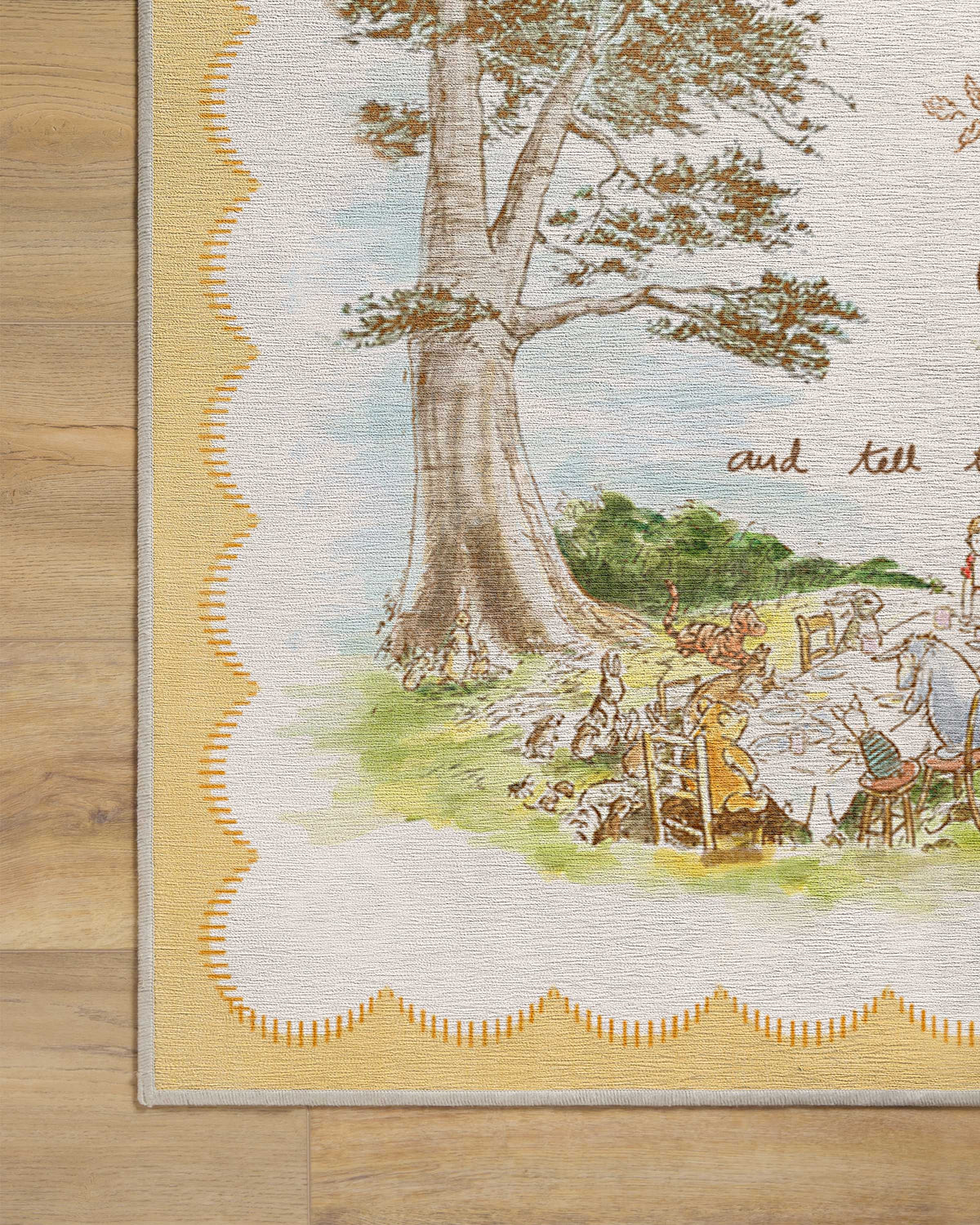 A Grand Explore Yellow Flatwoven Rug