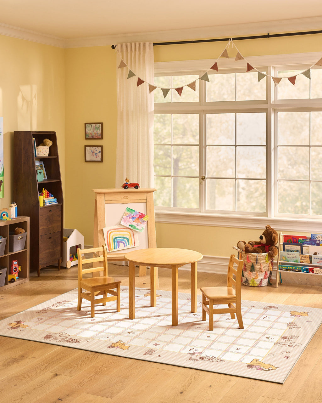 A Picnic Together Cream Multicolor Rug