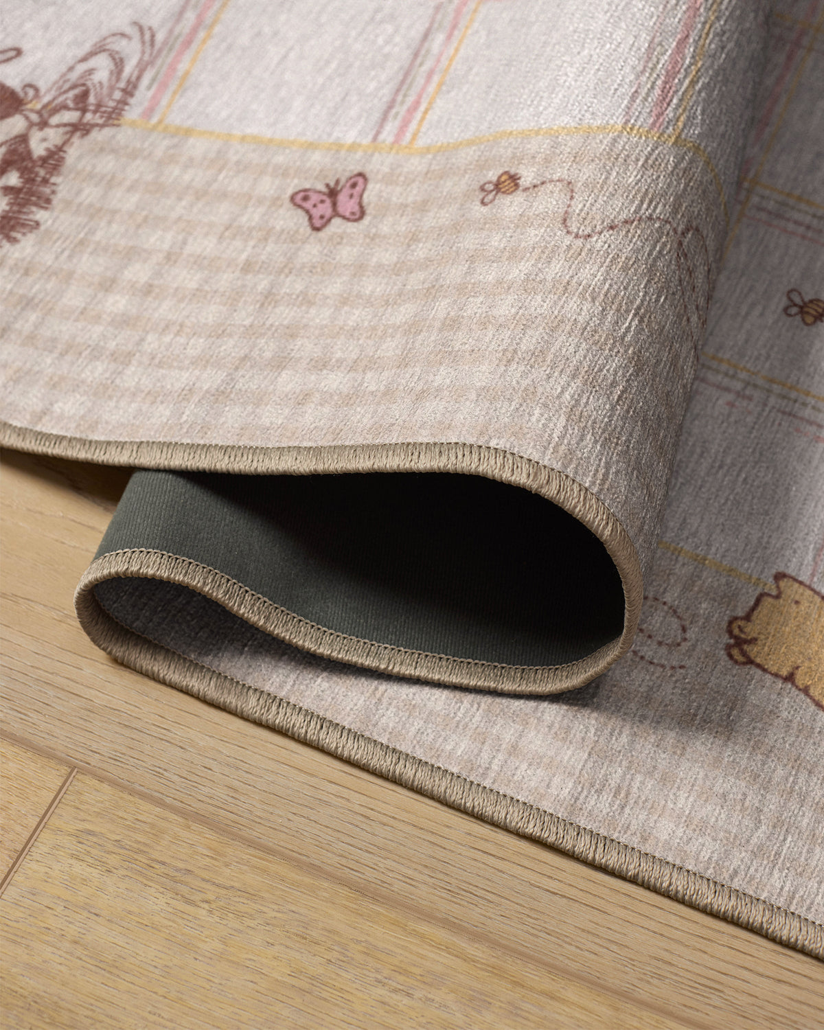 A Picnic Together Cream Multicolor Flatwoven Rug