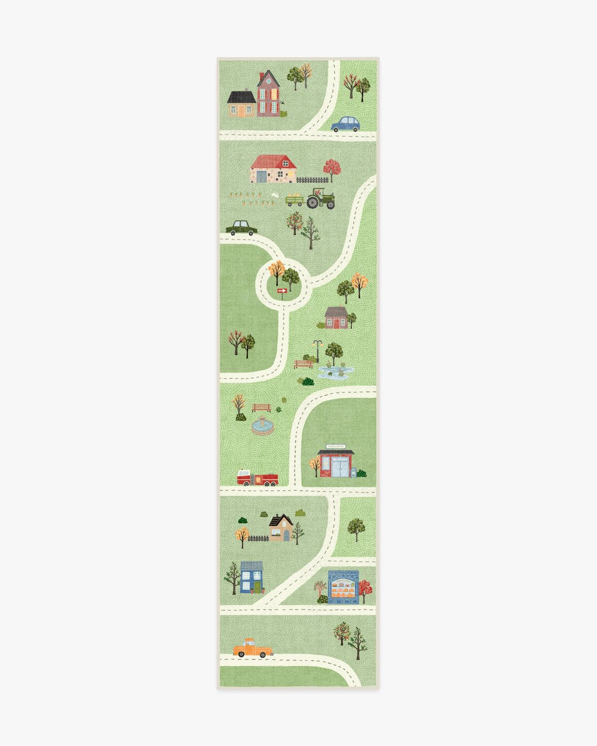 About Town Green Flatwoven Rug