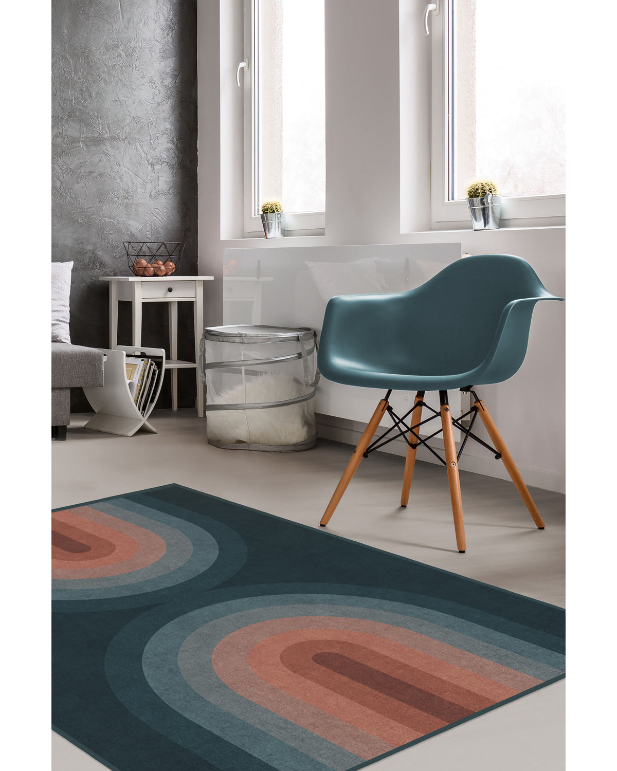 Absida Teal Rug
