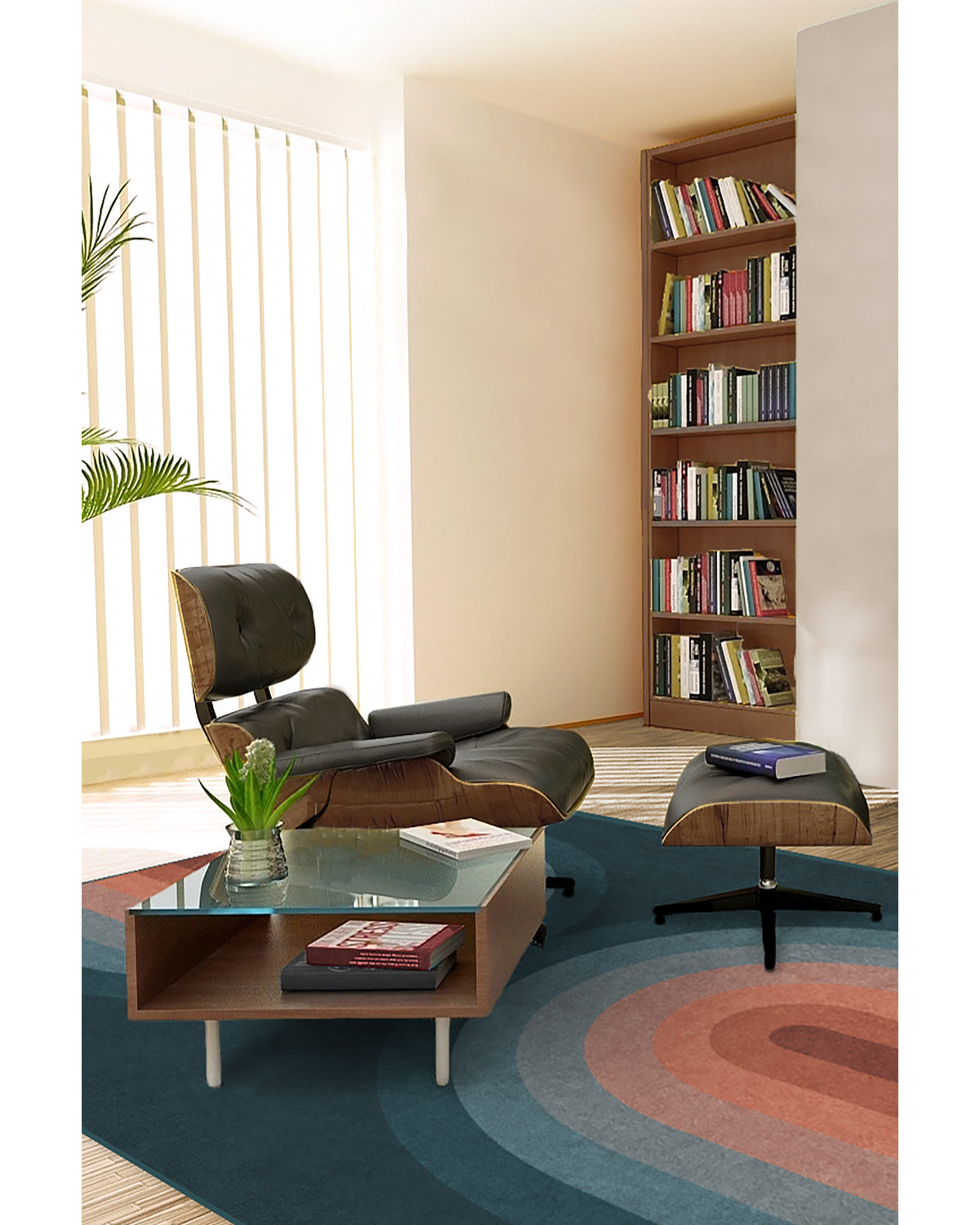 Absida Teal Flatwoven Rug