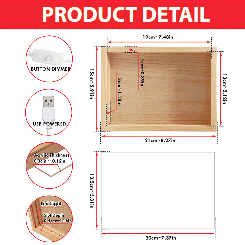 A Bond That Can Not Be Broken - Personalized Frame Light Box