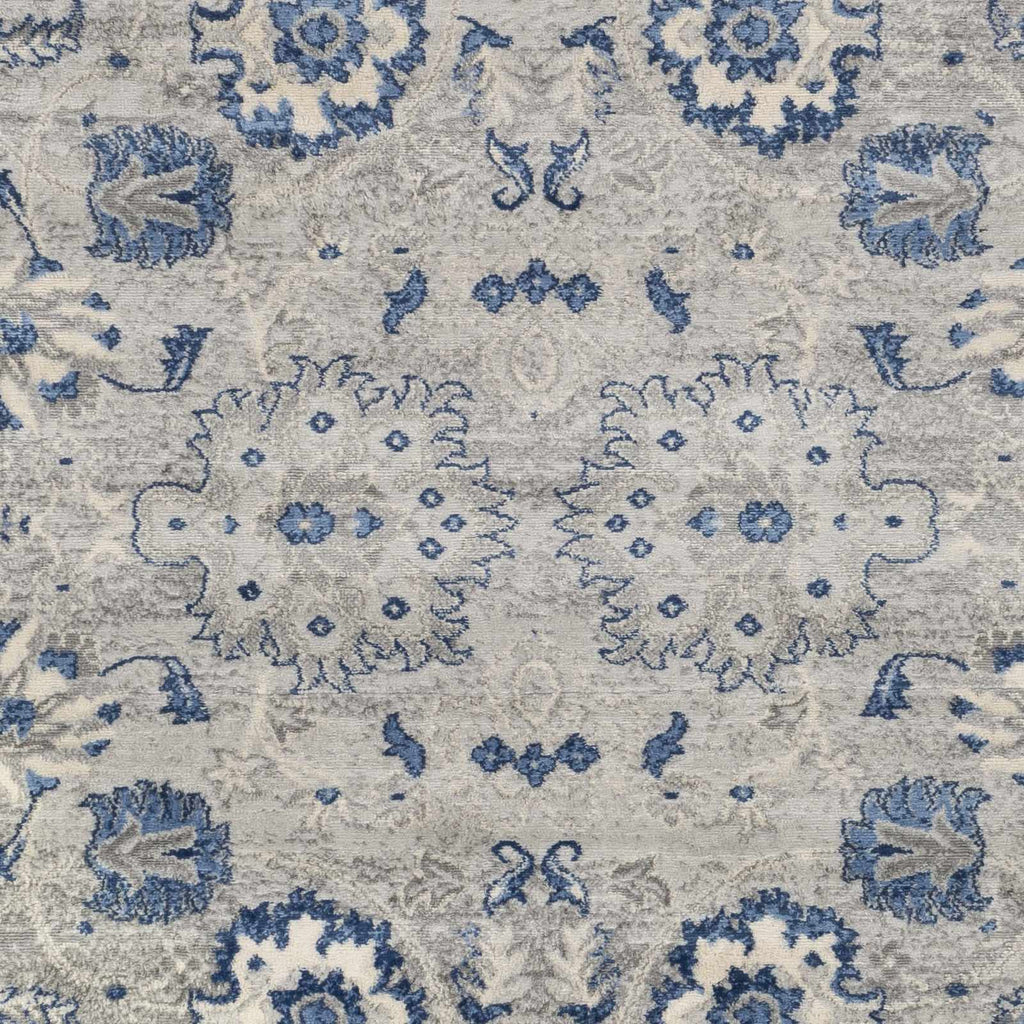 Adairsville Blue Floral Area Carpet - Clearance