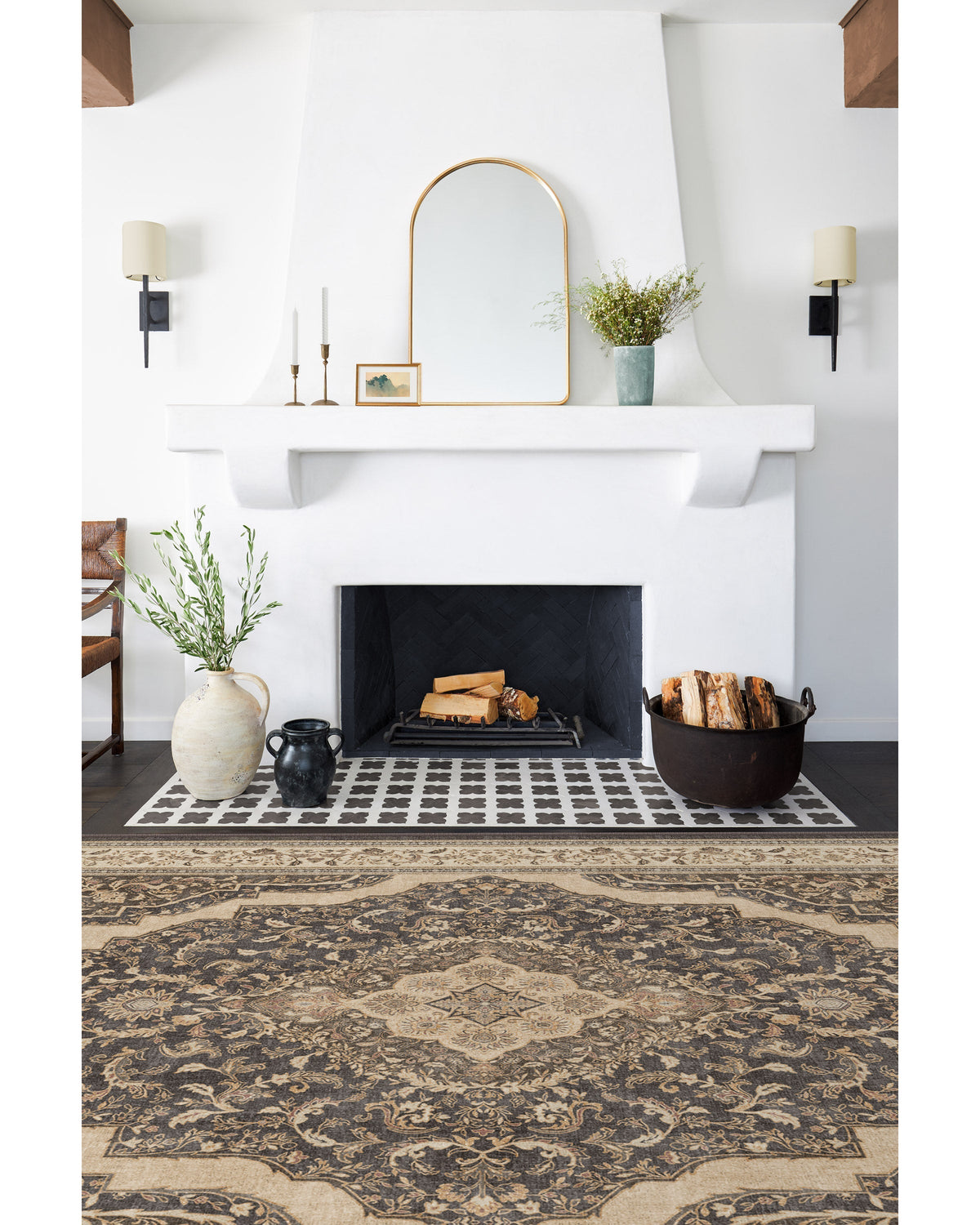 Adeline Dark Wood Flatwoven Rug