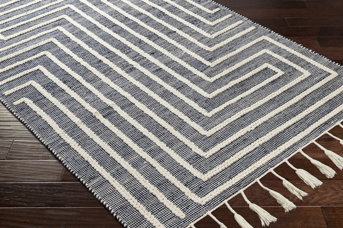 Aditya Tasseled Jute&Wool Carpet - Clearance