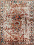 Adtugan Vintage Flat Pile Washable Rug
