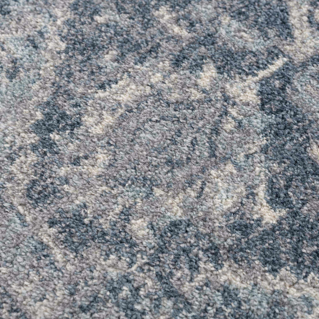 Peeta Blue Medallion Area Rug - Clearance