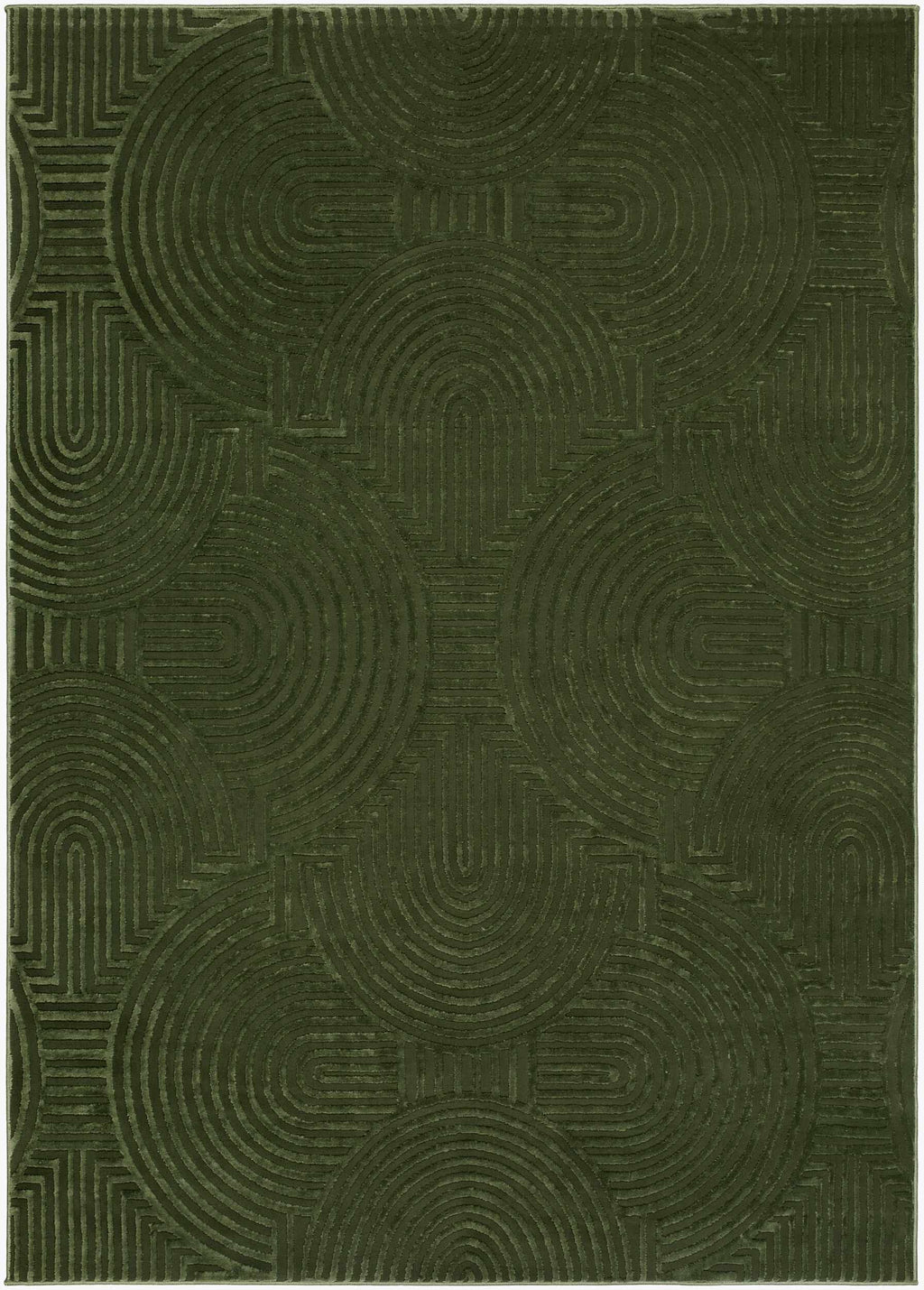 Aucoin Beige Rainbow Washable Area Rug