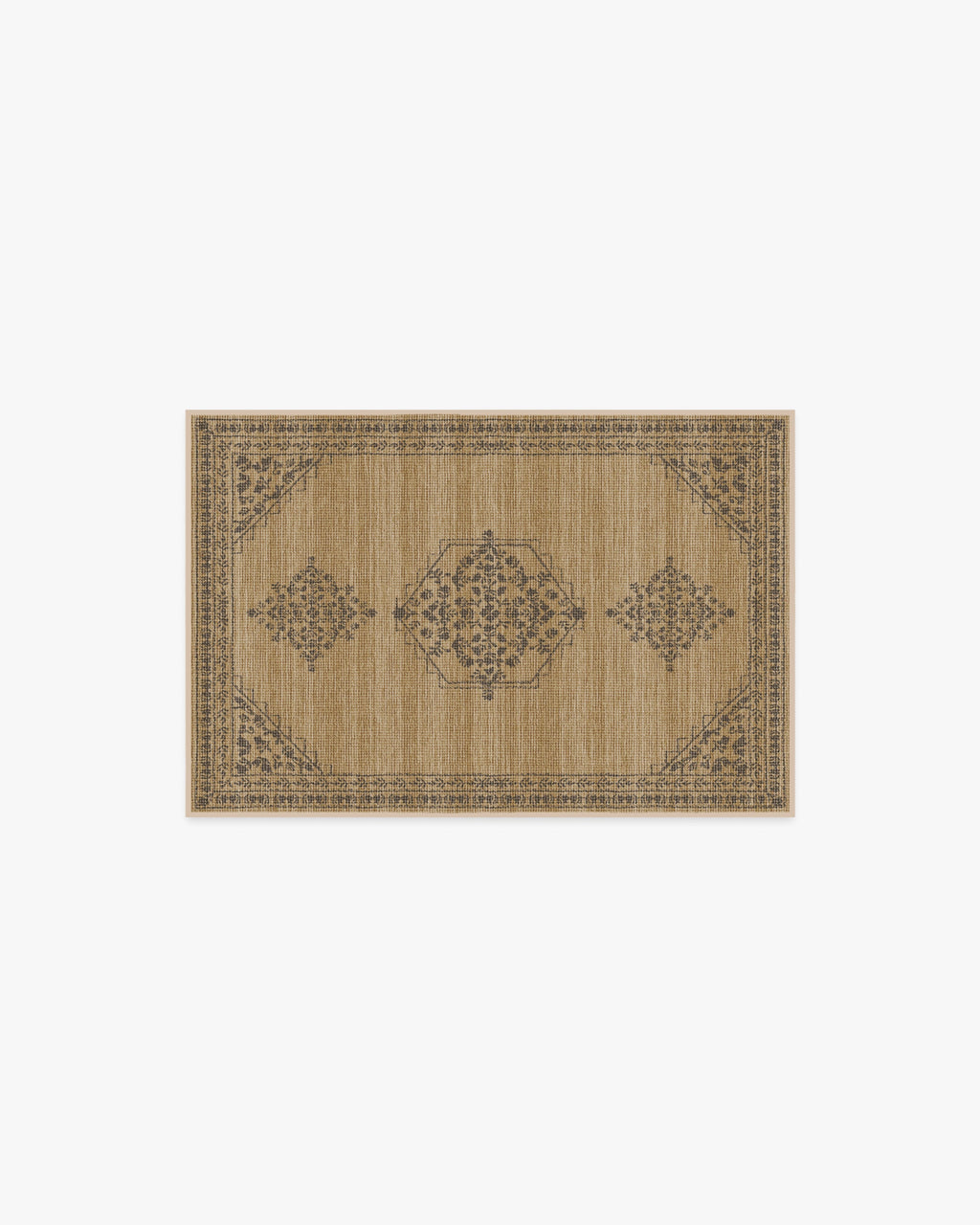 Alette Tan & Charcoal Flatwoven Rug