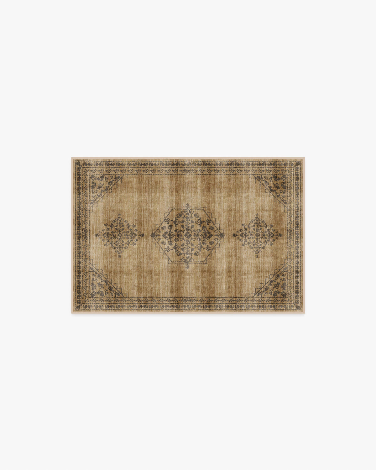 Alette Tan & Charcoal Flatwoven Rug