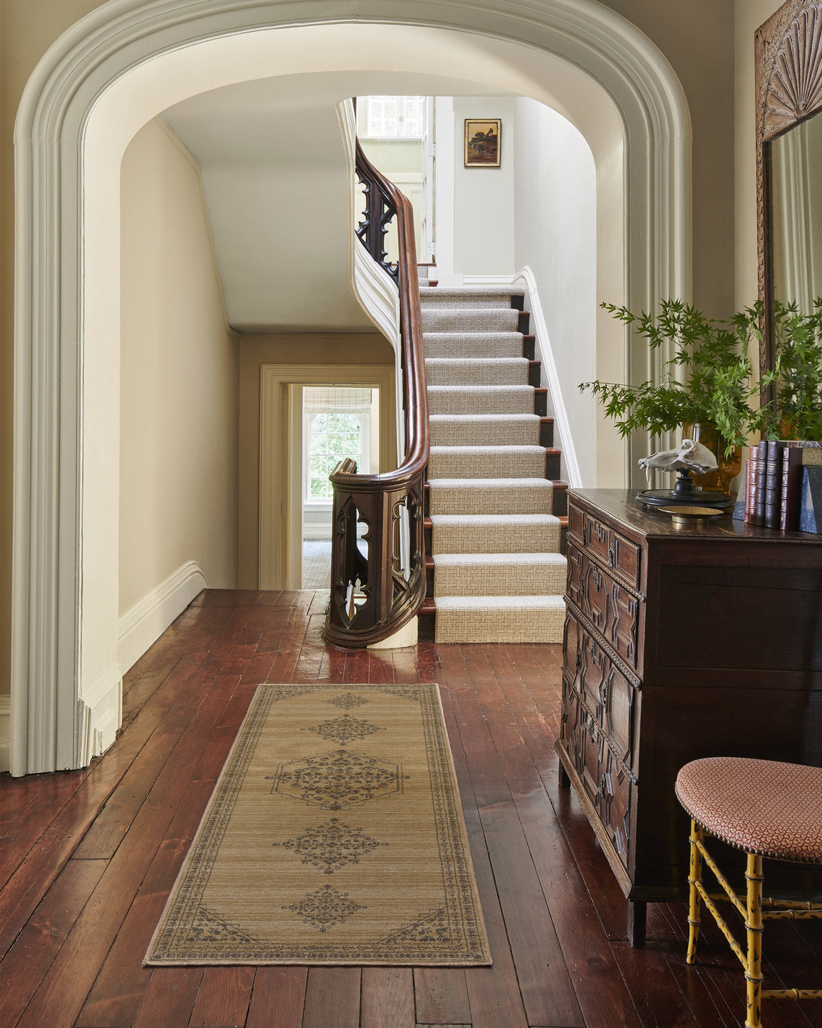 Alette Tan & Charcoal Flatwoven Rug