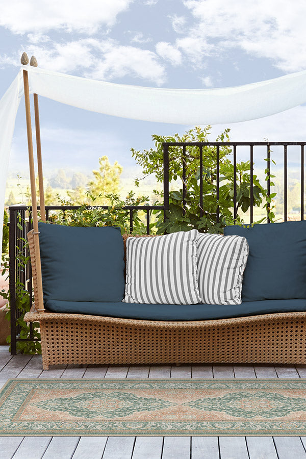Allura Copper Sage Outdoor Rug