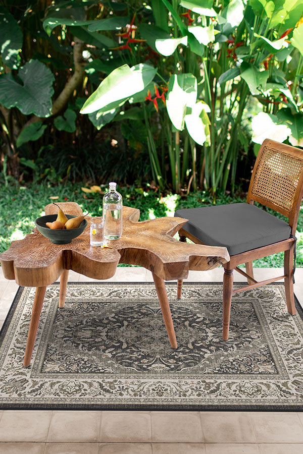 Allura Dark Wood Outdoor Rug