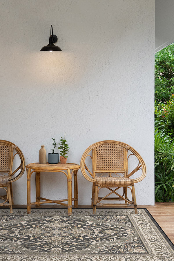 Allura Dark Wood Outdoor Rug