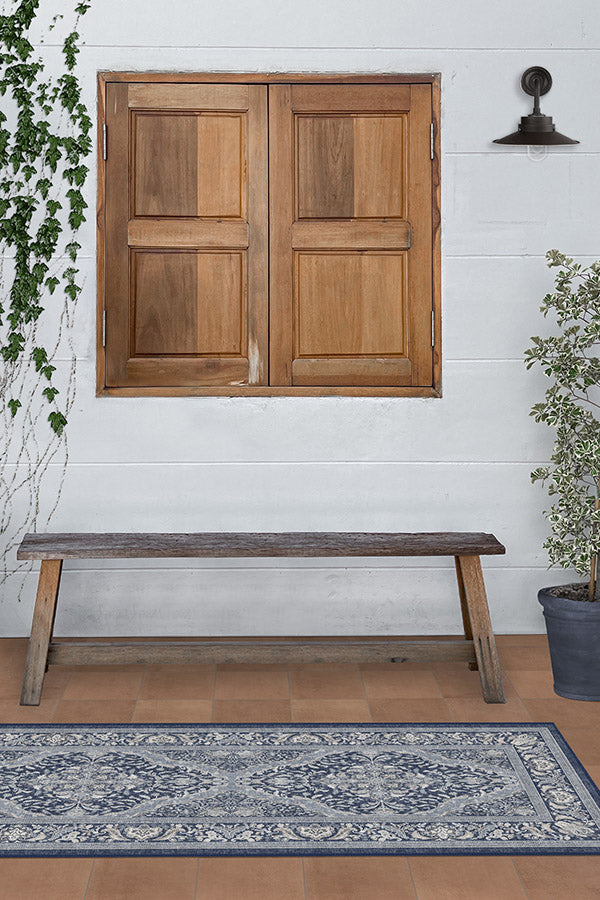 Allura Soft Navy Outdoor Rug