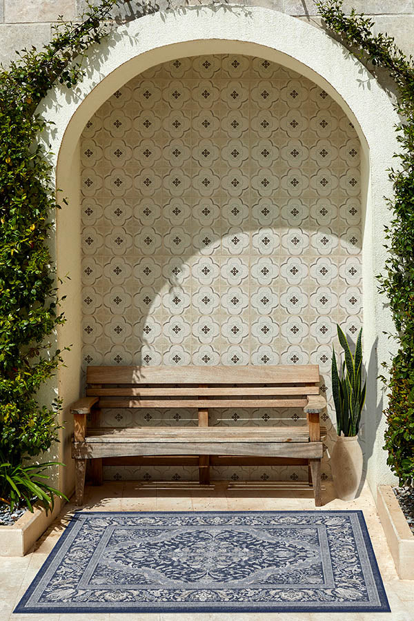 Allura Soft Navy Outdoor Rug