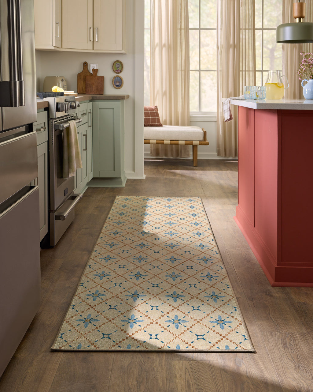 Alva Ivory & Slate Blue Rug