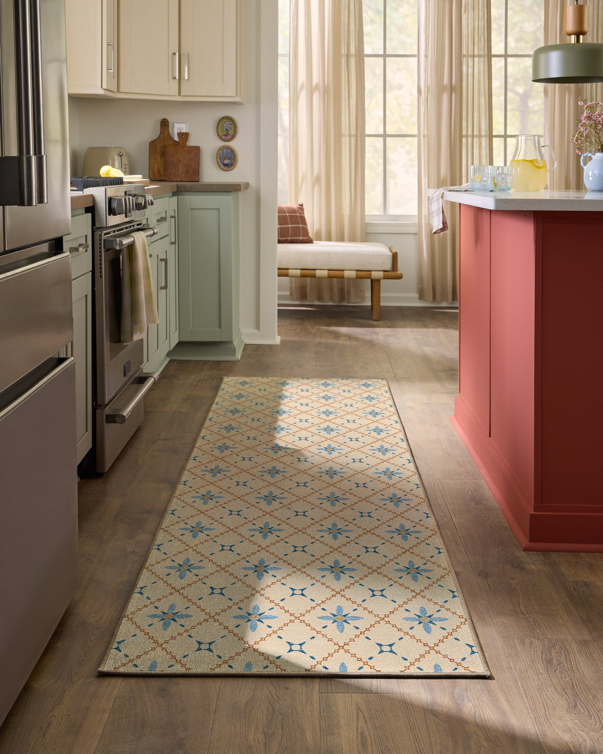 Alva Ivory & Slate Blue Rug