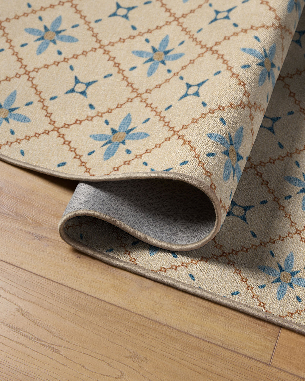 Alva Ivory & Slate Blue Rug