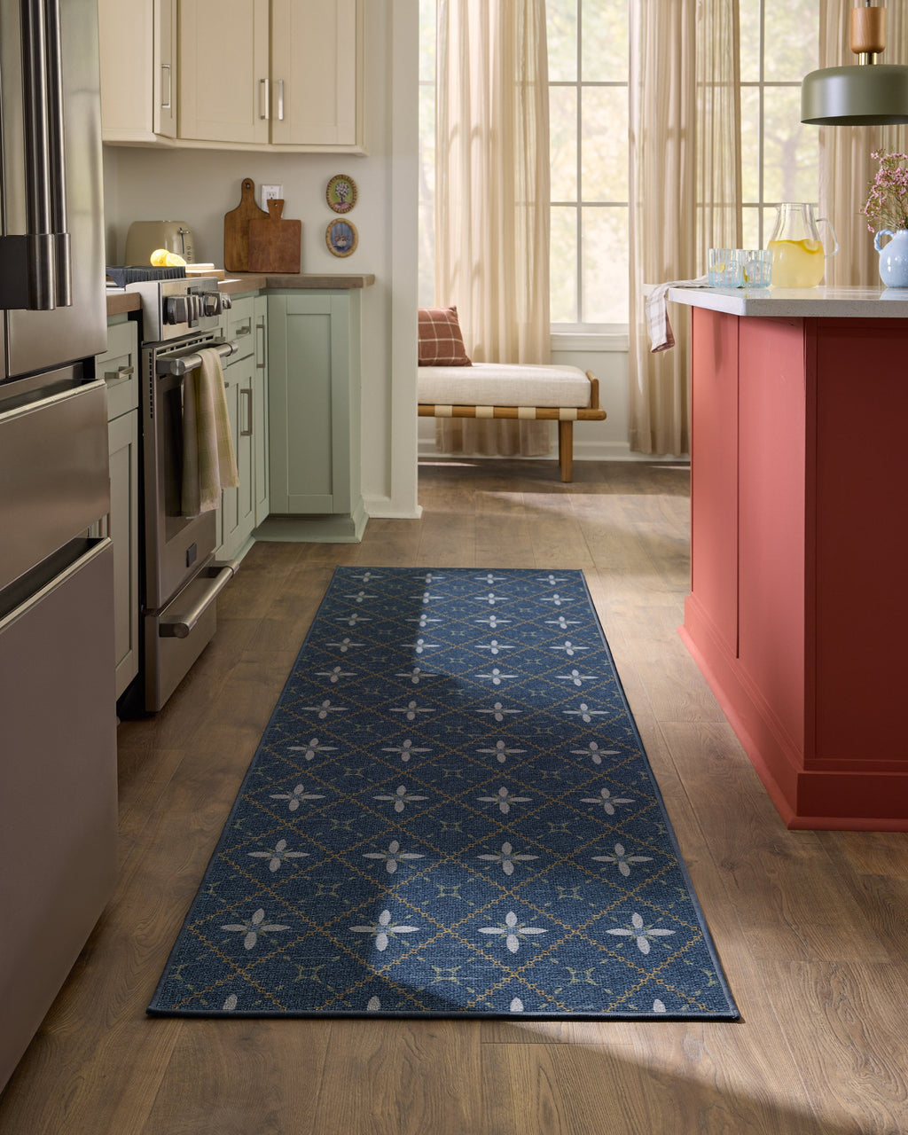 Alva Navy Flatwoven Rug