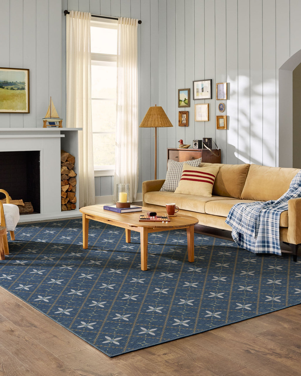Alva Navy Flatwoven Rug