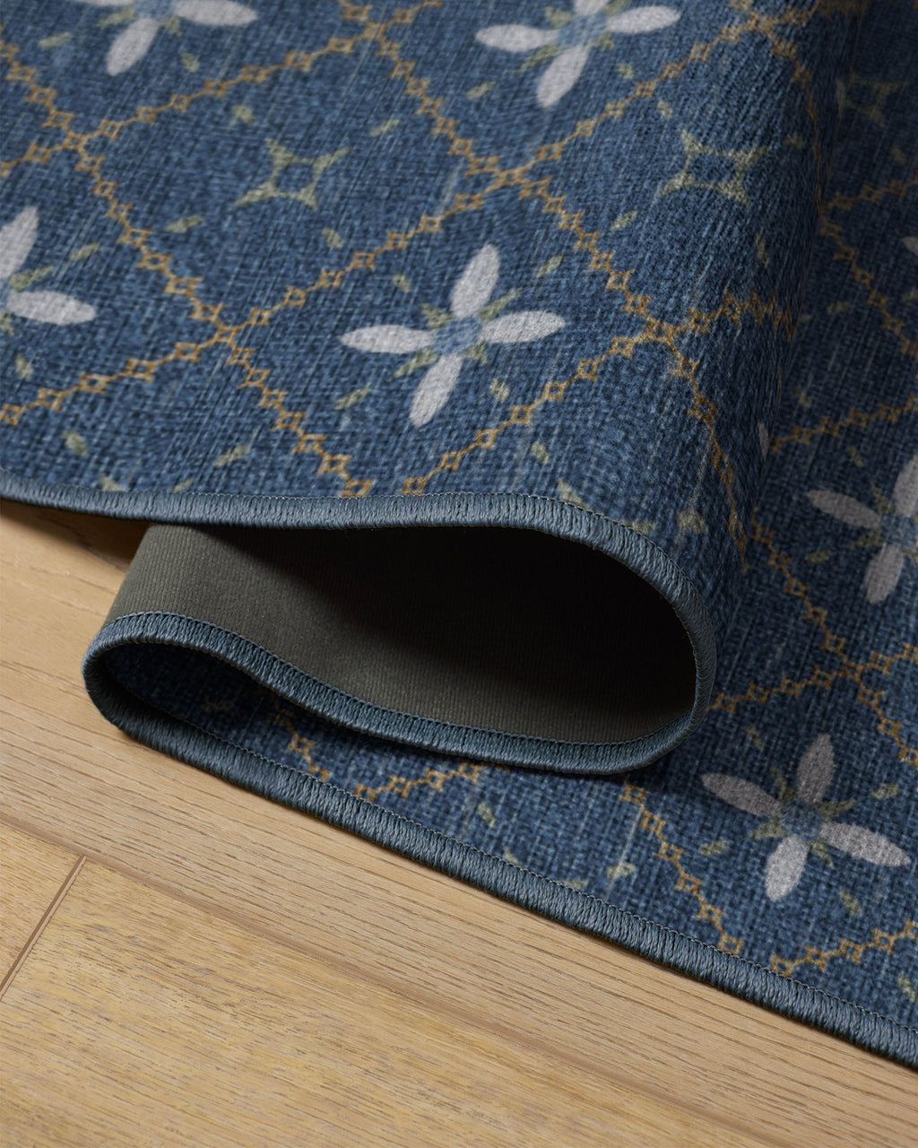 Alva Navy Flatwoven Rug