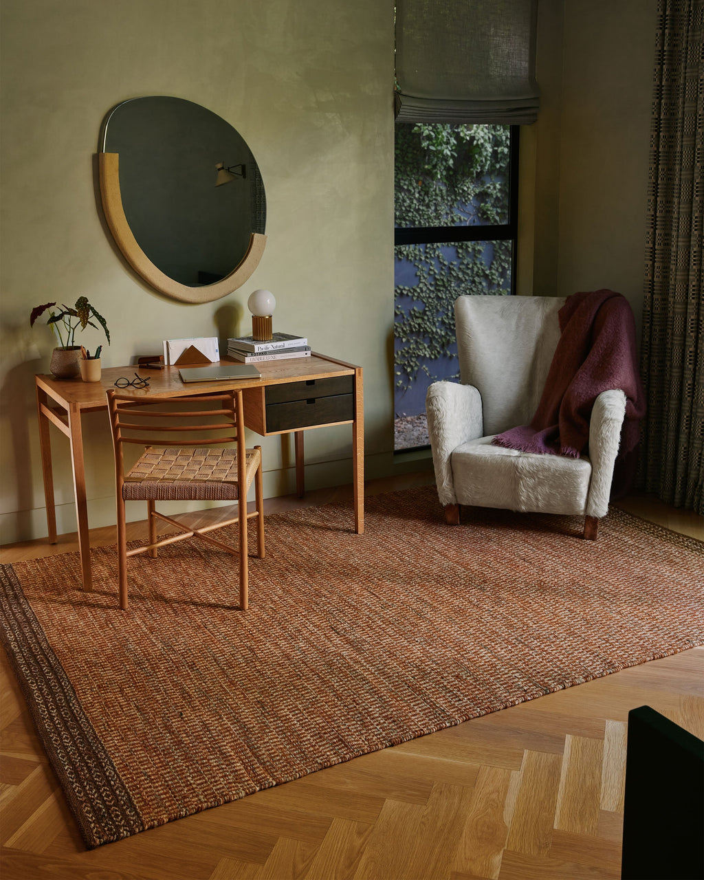 Amadora Rust Wool Rug
