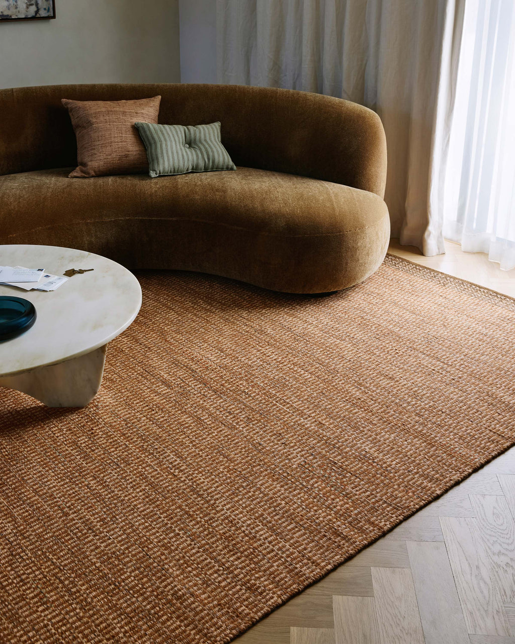 Amadora Rust Wool Rug