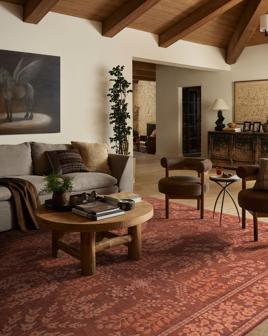 Amal Terracotta Flatwoven Rug
