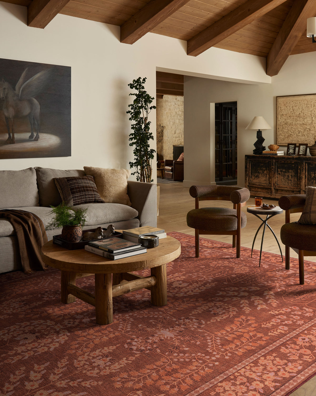 Amal Terracotta Flatwoven Rug