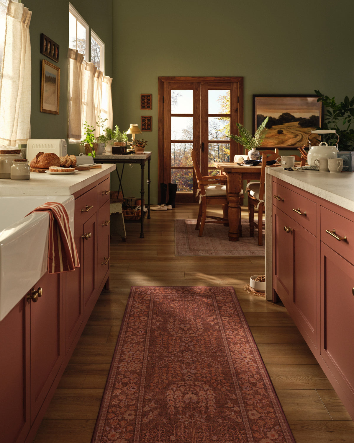 Amal Terracotta Flatwoven Rug