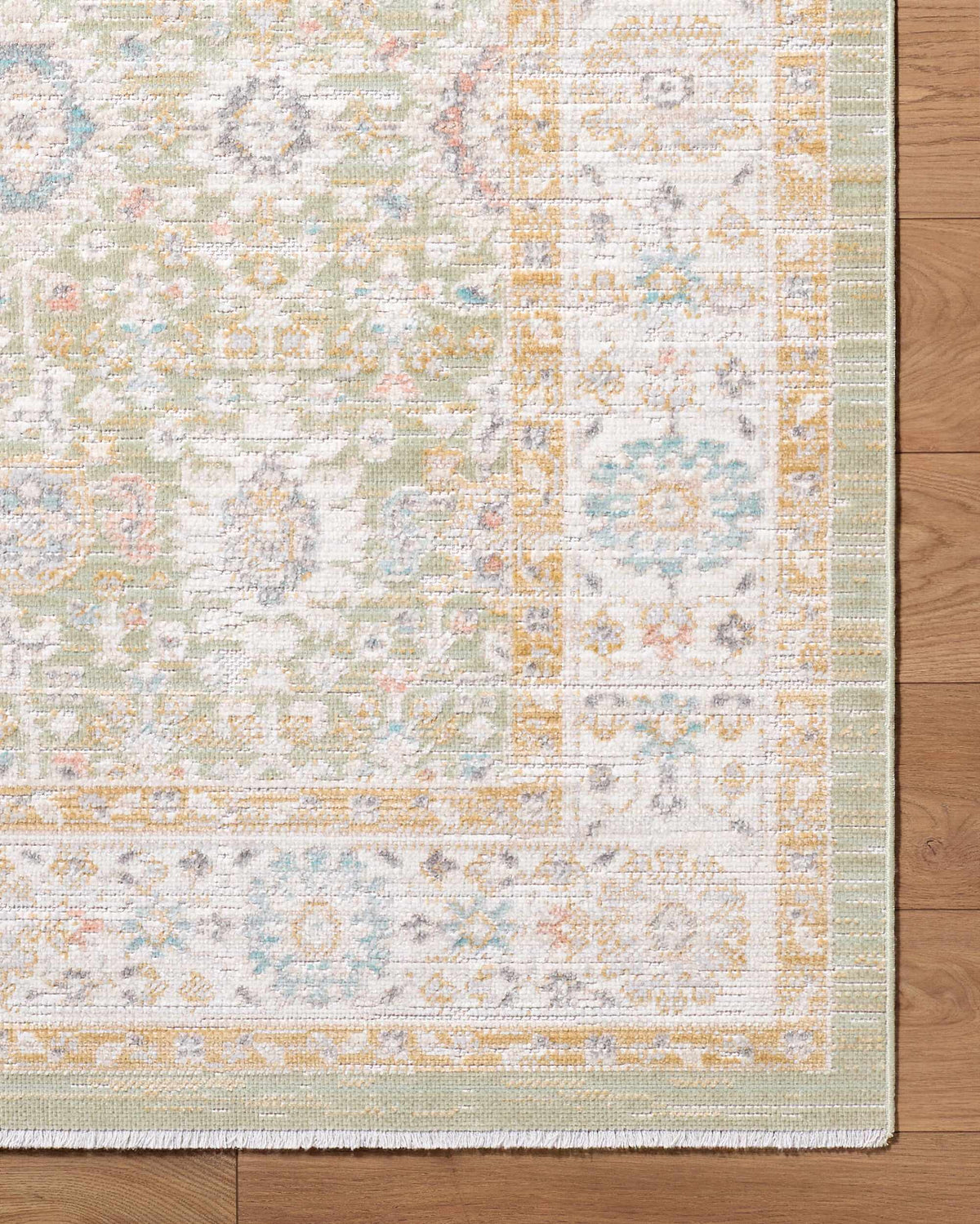 Royoi Sage Persian Machine Woven Polypropylene Washable Area Rug