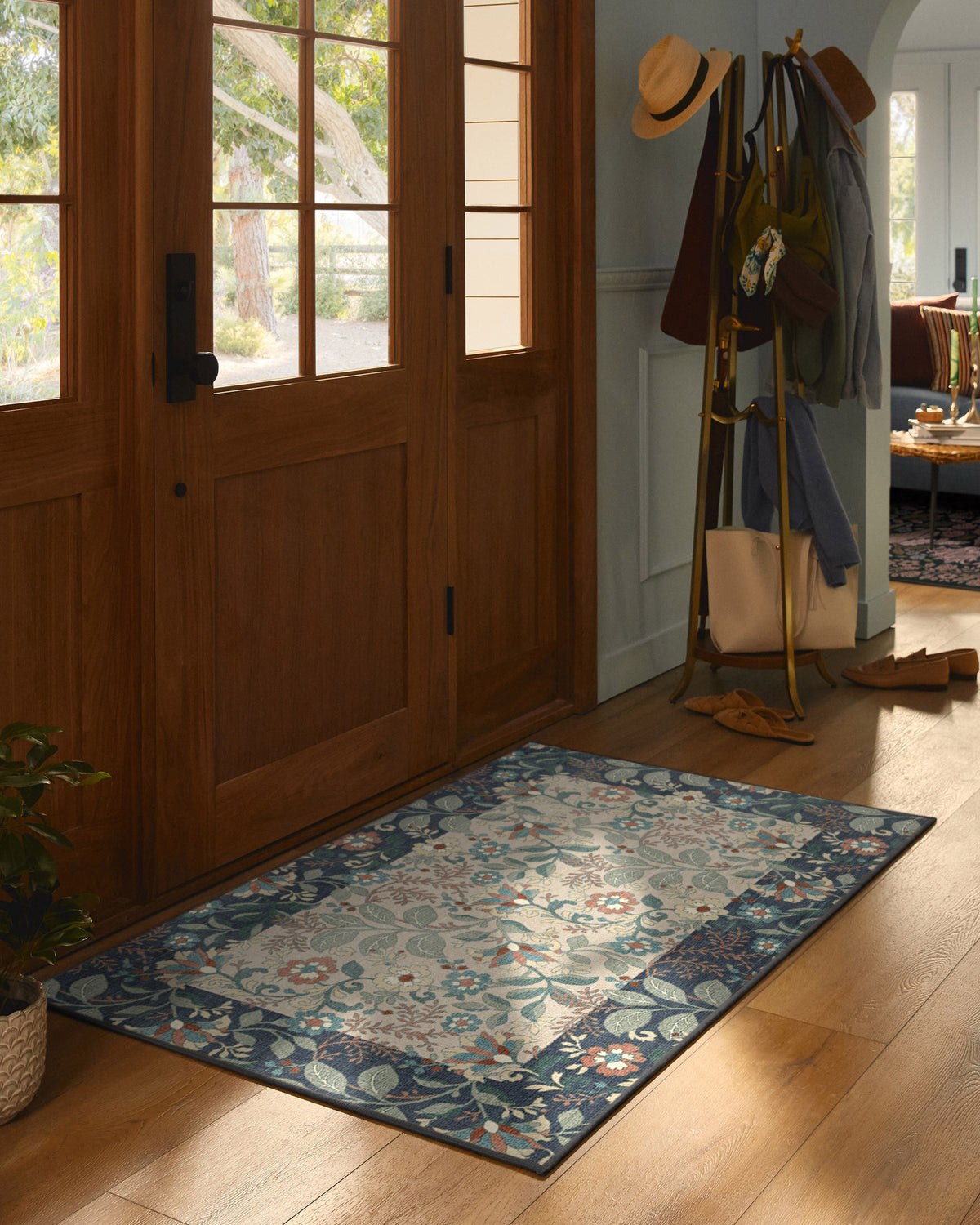 Anita Cream & Grey Rug
