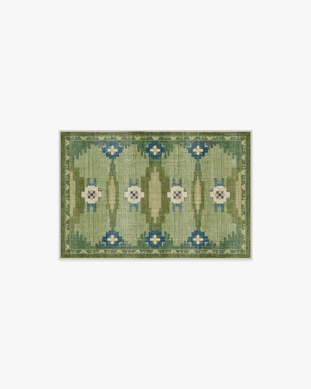 Annika Green Flatwoven Rug