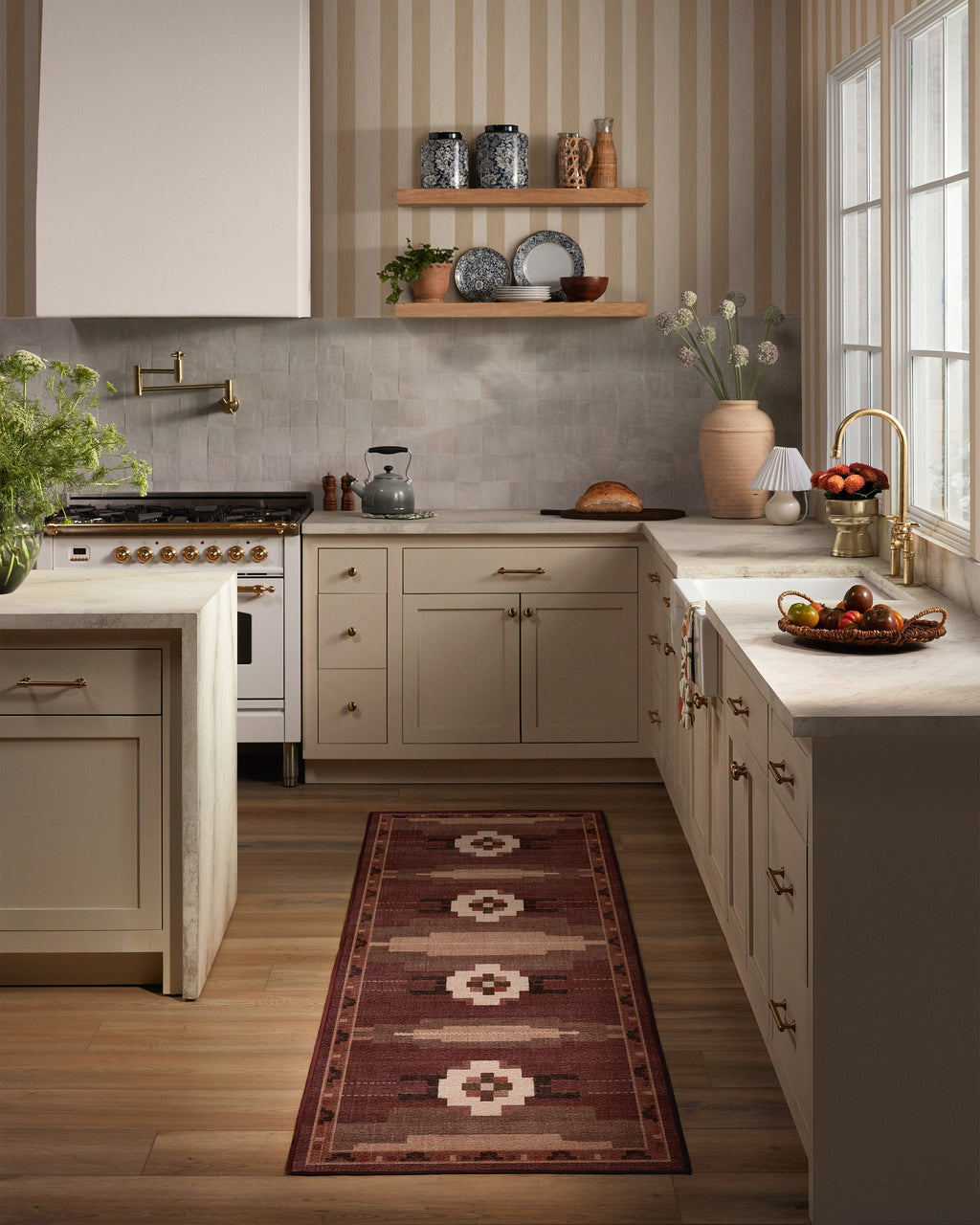 Annika Rust Red Flatwoven Rug