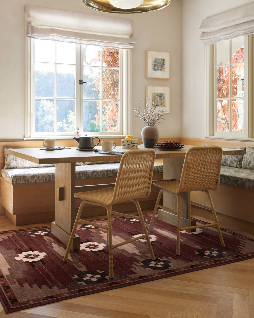 Annika Rust Red Flatwoven Rug