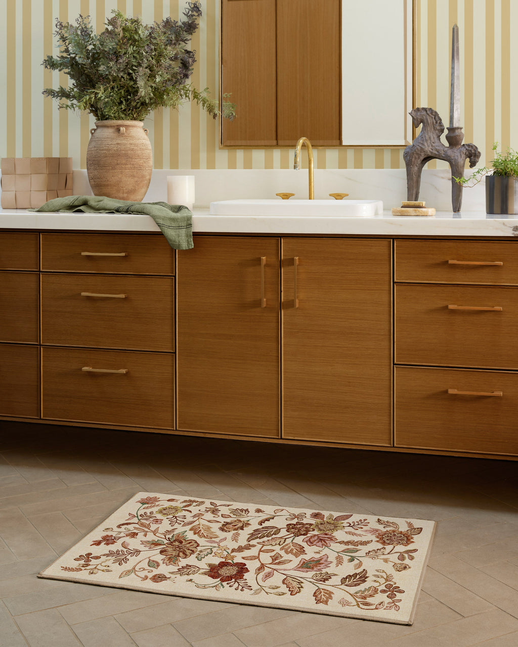 Anonna Burgundy Multicolor Flatwoven Rug