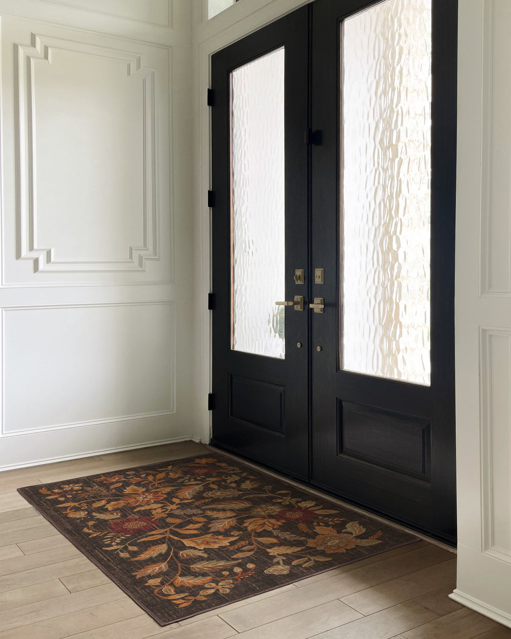 Anonna Dark Wood Flatwoven Rug