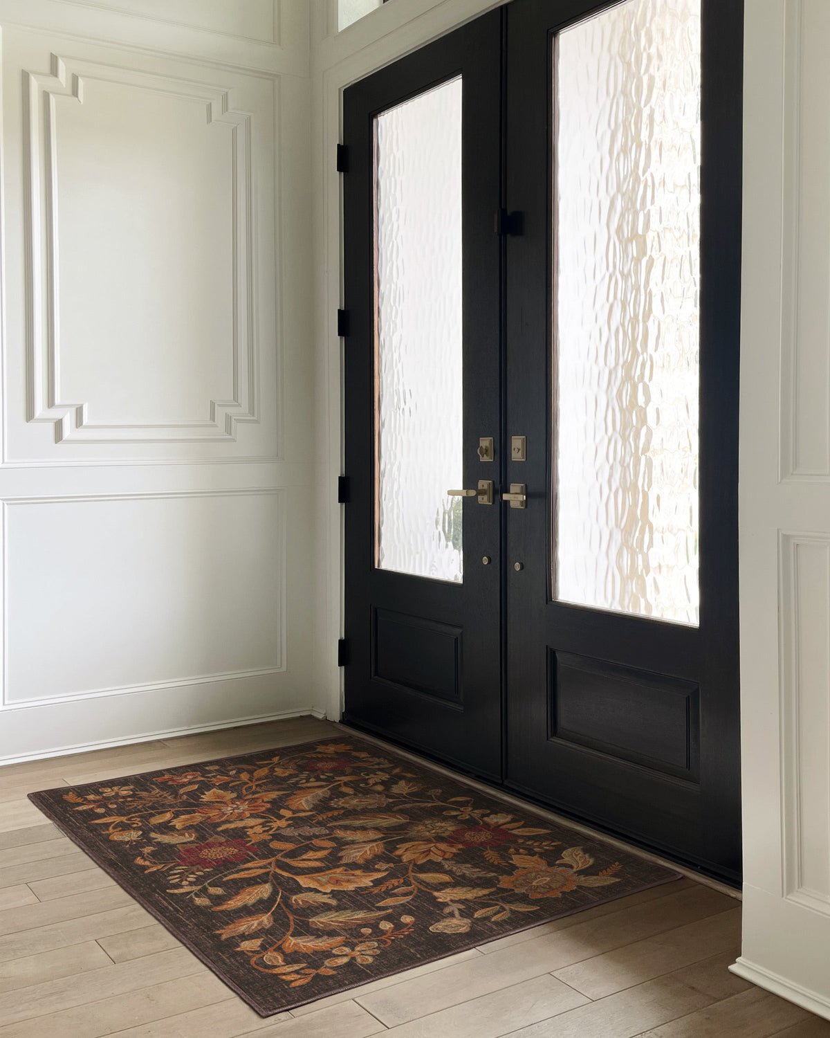 Anonna Dark Wood Flatwoven Rug