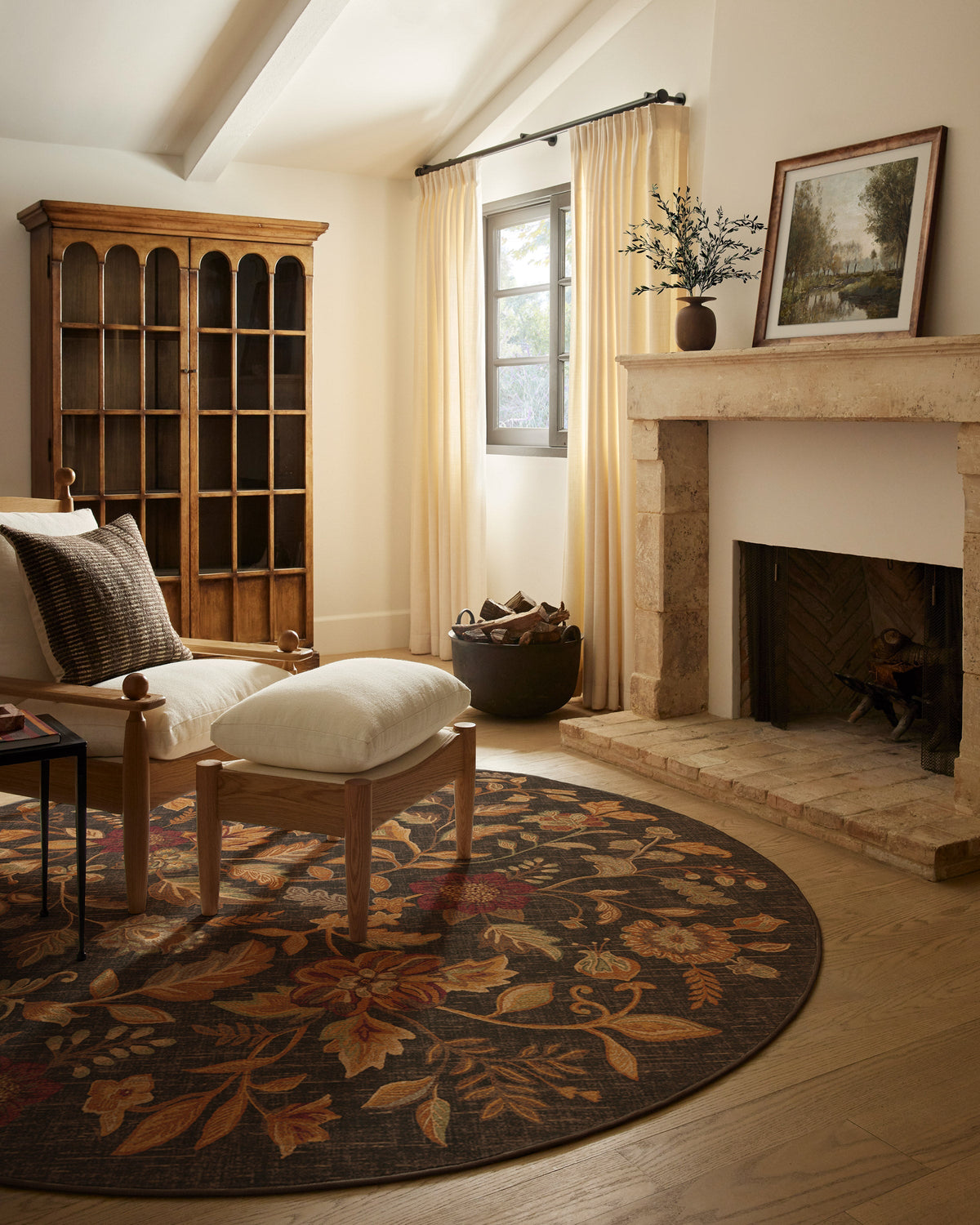 Anonna Dark Wood Flatwoven Rug