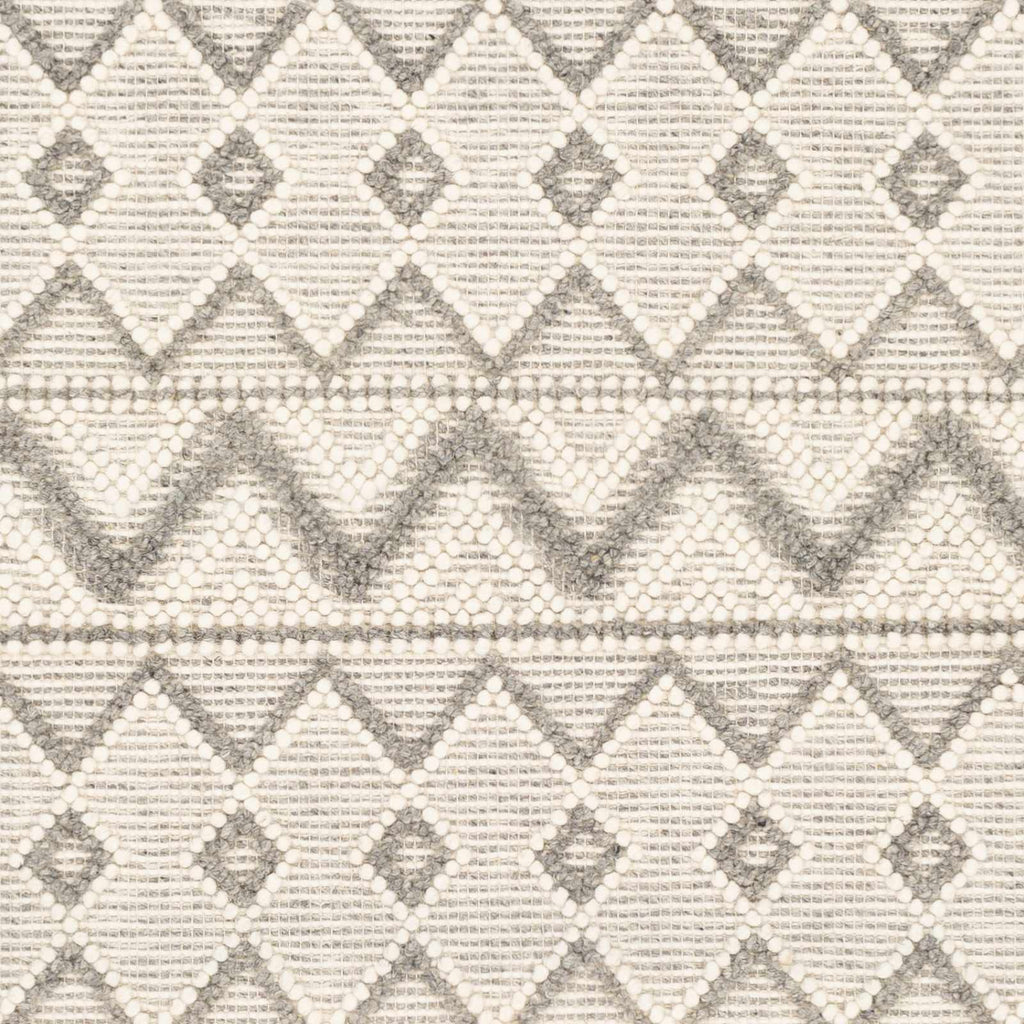 Whittington Gray&Cream Wool Rug - Clearance