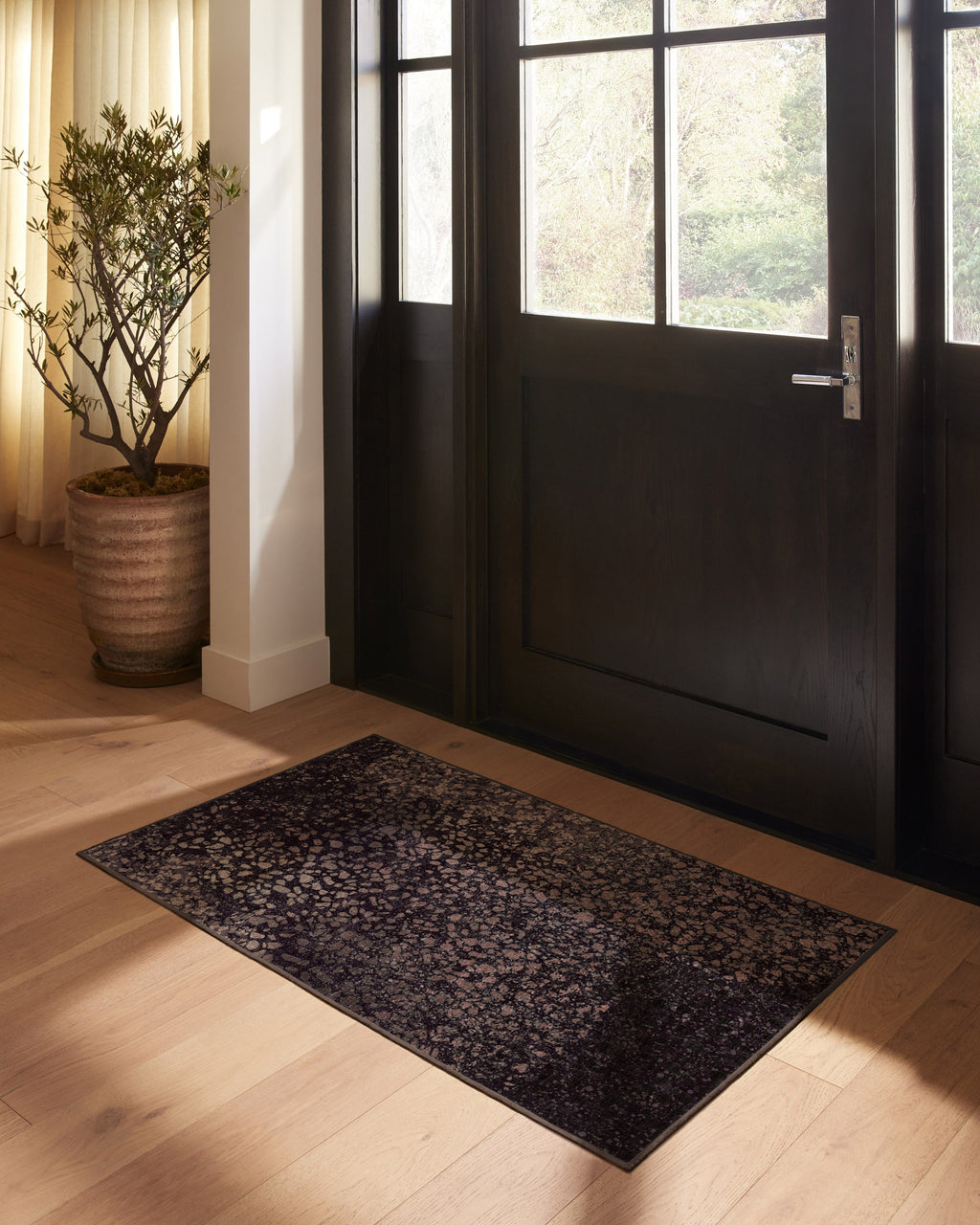 Terran Burgundy Flatwoven Rug by Architectural Digest