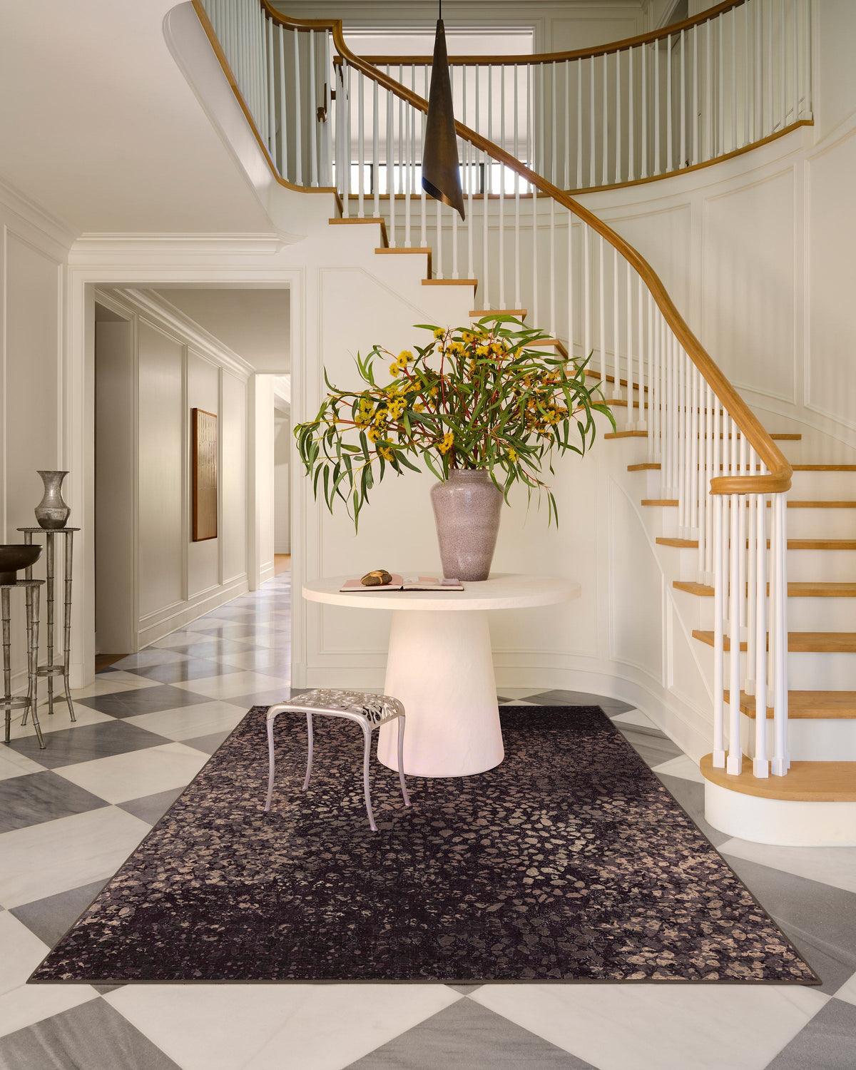 Terran Burgundy Flatwoven Rug by Architectural Digest