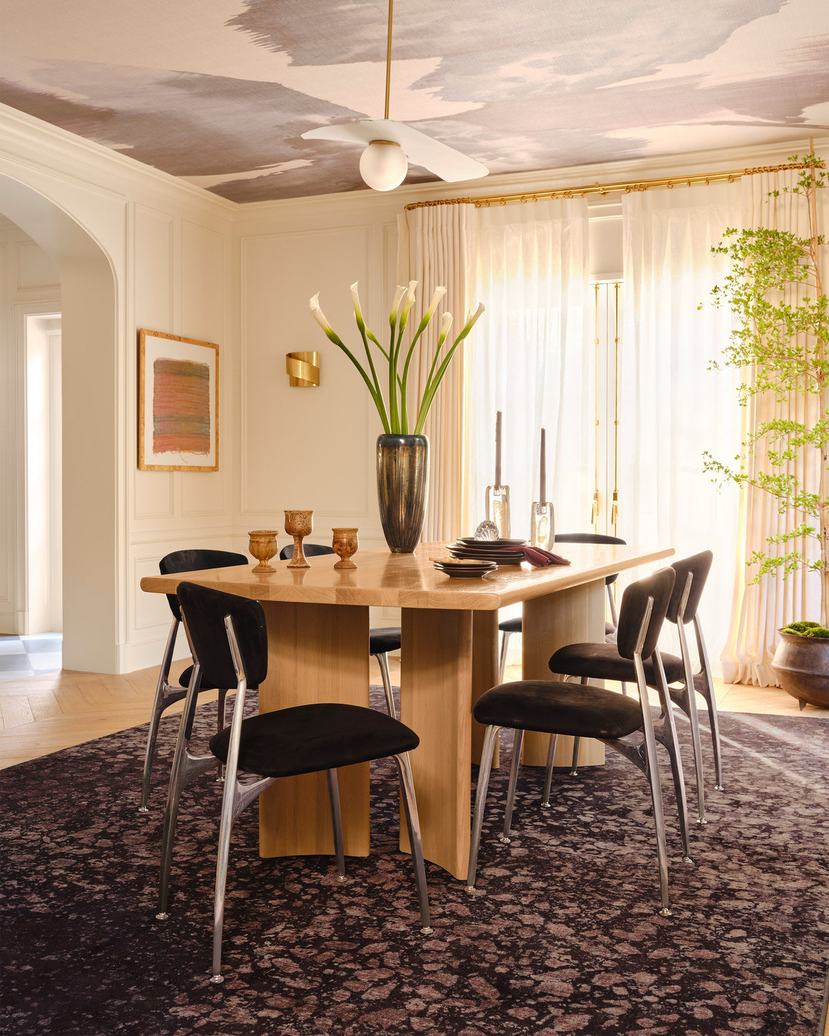 Terran Burgundy Flatwoven Rug by Architectural Digest