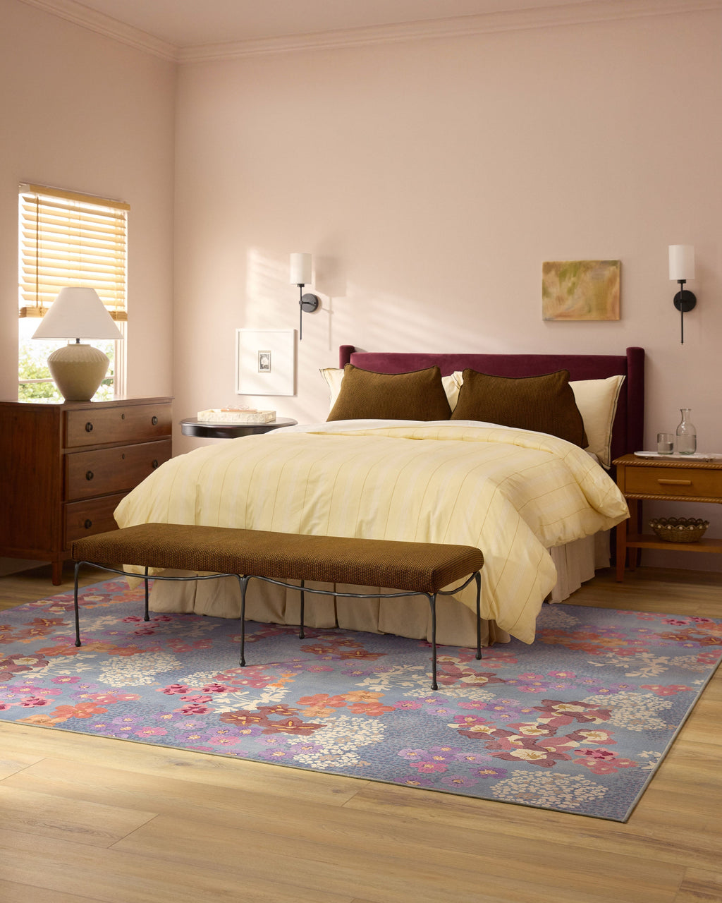 Ellery Slate Blue Multicolor Flatwoven Rug