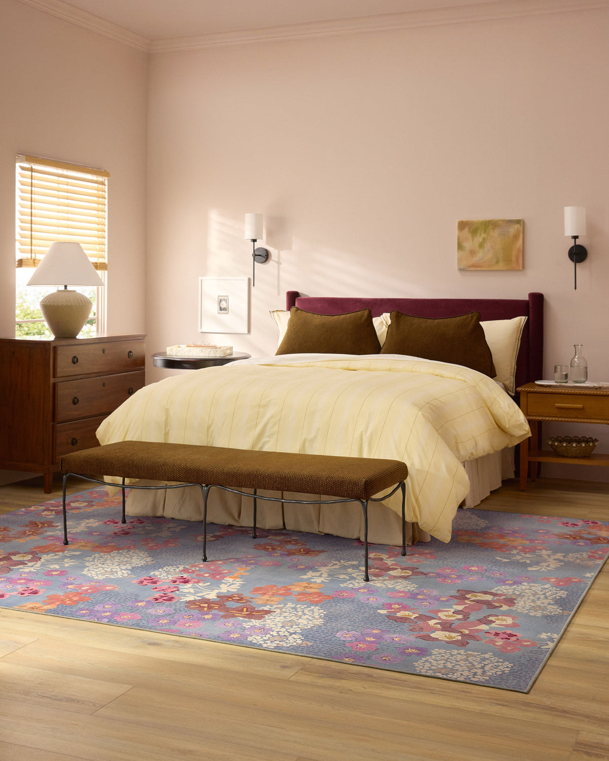 Ellery Slate Blue Multicolor Flatwoven Rug